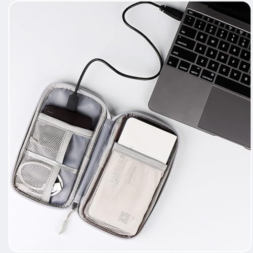 Organizer Bag Case Electronic Devices Travel Pouch Cable USB Charger Accessories Cellphone SD Power Bank Earphone - color: Signle Layer-Deep Blue
