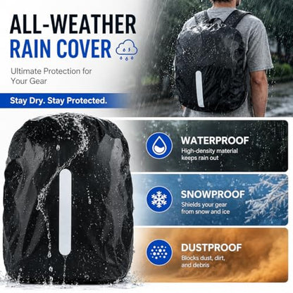 Camera Backpack for Photographers, DSLR Camera Bag, Professional Photography Case with 13.5 Inch Laptop Compartment & Tripod Holder & Waterproof Rain Cover Compatible for Sony Canon Nikon Black - color: Black Orange