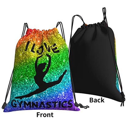 Gymnastics Drawstring Backpack Gym String Bag Drawstring Sackpack Sport For Womens Mens - color: A2 Gymnastics