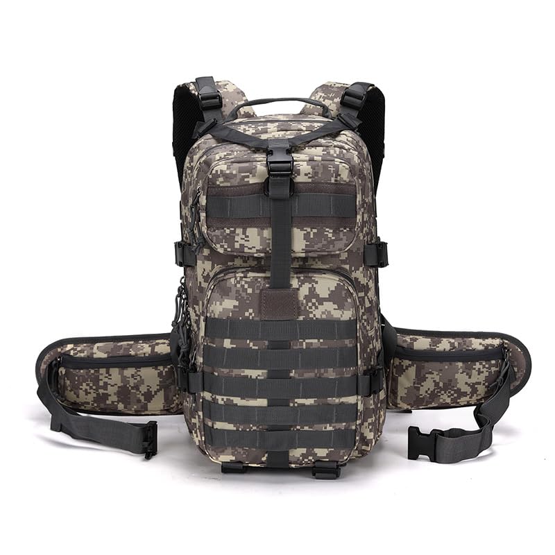 Camo hunting backpack，small tactical backpack, military backpack for men， camping backpack, 3-day bag(Acu Camo) - color: Acu Camo