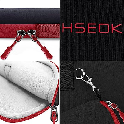 Hseok Laptop Sleeve 14 inch Case with Small Case, Compatible with MacBook Neo 14, MacBook Pro 14 M5/M4/M3/M2/M1, XPS 14 and Most 14 inch Notebooks, Neoprene Computer Handbag,B01RD01 - color: B01rd01, size: 14"