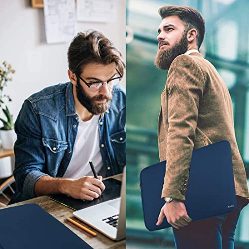 14 Inch Laptop Case, Resistant Neoprene Laptop Cover/Notebook Computer Pocket Case/Tablet Briefcase Carrying Bag for 14 inch HP, Lenovo, Asus Notebook, Ultrabook, Dark Blue - color: Dark Blue, size: 14 inch