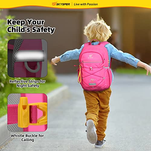 SKYSPER Kids Backpack 12L Children School Bag Child Boy Girl Pack Ages 4-8 for Traveling Day Trips Classes Camping - color: Pink, size: Small