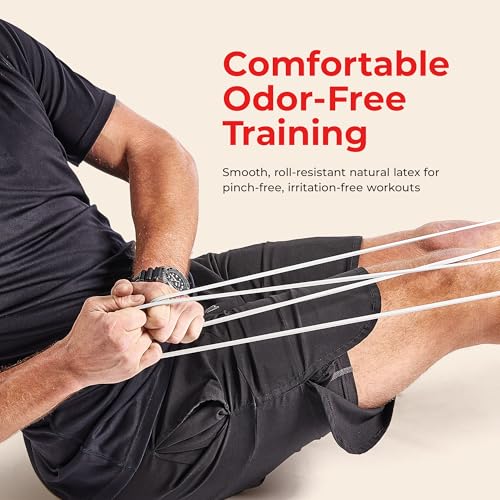 Sunny Health & Fitness Versatile Resistance Bands (Single or Combo Set) for Strength Training, Power Cage, Squat Rack, Home Gym, Body Stretching, Physical Therapy – 100, 140, 160, 180 & 10-75 LB Combo - style: 15-95 LB Combo