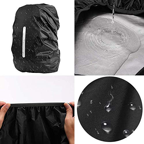 2 Pack Waterproof Rain Cover Backpack Rain Cover Waterproof Rucksack Cover with Reflective for Hiking Camping Traveling Cycling Anti-dust,Anti-Theft,Outdoor Activities(M (30-40L)
