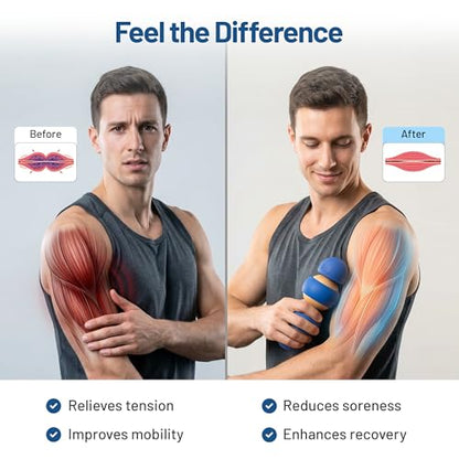 MOBO Mini | Neck & Shoulder Massager Roller | Tech Neck & Desk Pain Relief Tool | Trigger Point Myofascial Release | Portable Deep Tissue Massage for Office, Travel & Gym