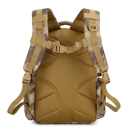 30L Military Tactical Backpack for Men 3 day Assault Pack Molle Backpack Tactical Hiking Rucksack - color: Sand
