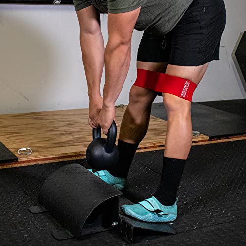 Serious Steel Fitness Hip and Glute Activation Band | Squat & Deadlift Warm-up Band for Hips and Glutes - color: Red (Regular - 15" X-Heavy)