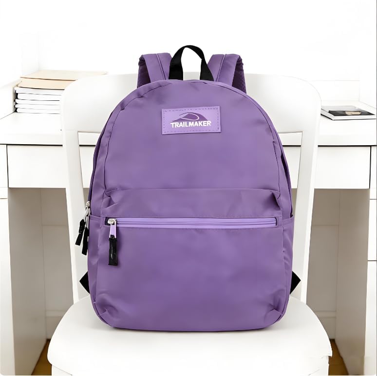 Lightweight Travel Backpack, Casual Daypack, Durable Commuter Bag, Adjustable Shoulder Straps, for Work, Hiking(Purple)