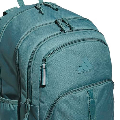 adidas Prime 7 Backpack for Laptop, School and Travel, 37L - color: Preloved Teal Green/Black