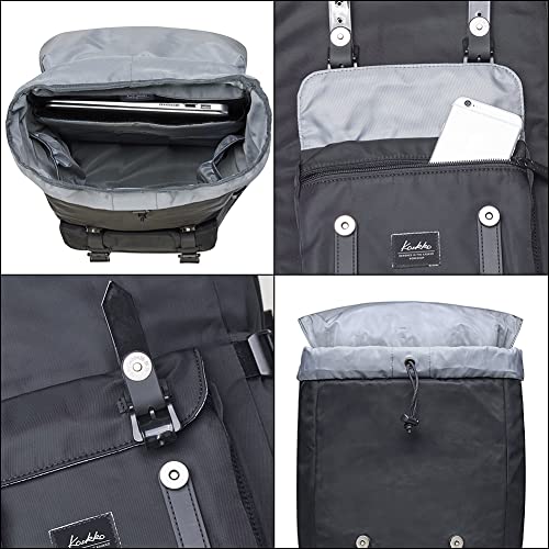 KAUKKO Unisex Ep5 Backpack, (Black (E5-3)), 45 x 27 x 17cm (HxBxT), Backpack - color: (Black (E5-3)), size: Large