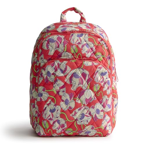 Vera Bradley Women's Featherweight Westover Hybrid Backpack, Swirling Poppies, One Size - color: Swirling Poppies