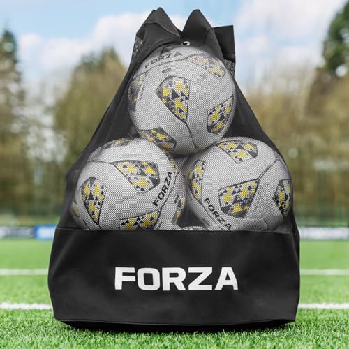 FORZA Mesh Ball Backpack | Carry & Store up to 12 Size 5 Soccer Balls with Ease - Ideal for Coaches, PE Teachers, and Players