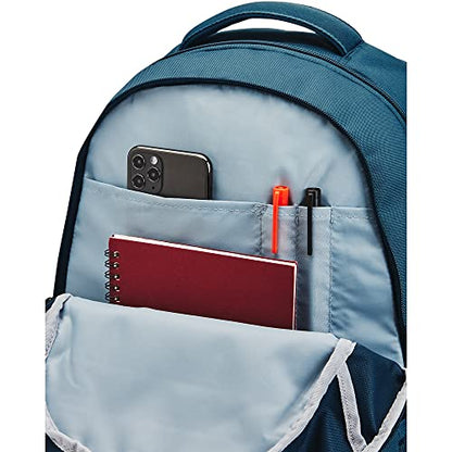 Under Armour Unisex Hustle 5.0 Backpack - color: (414) Static Blue / Static Blue / Metallic Harbor Blue