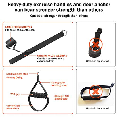 DASKING Portable Home Gym Resistance Band Set With8 Anti-Break Bands, Detachable 500LBS Pilates Bar, Full Body Workout Equipment w/Ankle Straps & Door Anchor - style: Silver