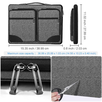 ZINZ 360 Protective Laptop Case 15" 15.6" 16" Sleeve, Water-Resistant Handbag with Straps Compatible with 16" MacBook Neo, MacBook Pro Air 16"/15", XPS 16" and Most 15" 15.6" 16" Notebooks,G01BK02 - color: G01bk02, size: 15"-16"