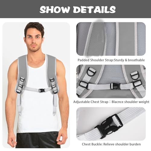 Cat Backpack Carrier,Pet Carrier Airline Approved for Small Dog Cat Puppy Kitten Bunny,Ventilated Mesh Design Animal Backpack for Hiking Camping Travel Bag (Light Grey) - color: Light Grey
