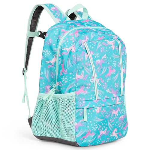 Lands' End Unisex Kids Medium ClassMate Lightweight Durable Elementary School Backpack, Ceramic Blue - color: Ceramic Blue
