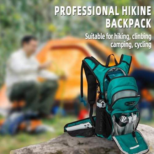 Hydration Backpack, Lightweight Water Backpack for Hiking with 3L Leak Proof Water Bladder, Insulated Hydration Pack Ideal for Hiking and Cycling, 18L