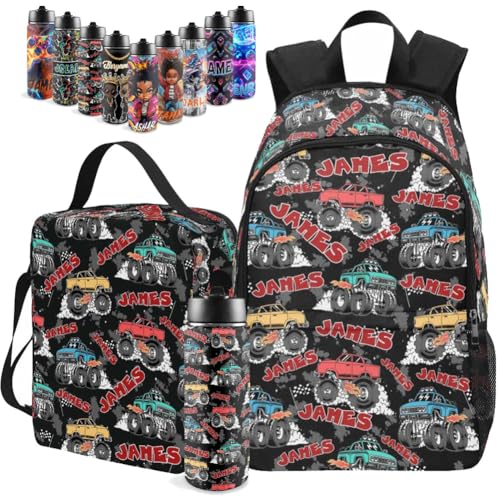 Personalized Backpack For Boys, Custom Backpacks For Kids, Customized Backpack With Name, Personalized Bookbag Set For Kids Back to School Gift For Son Grandson - color: D15
