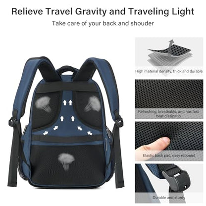 MILADA Travel Backpack For Men Laptop Backpack Women Business Carry On Backpack Airline Approved Fits 16.5 Inch Laptop Bag Work Backpack, Blue - color: Blue
