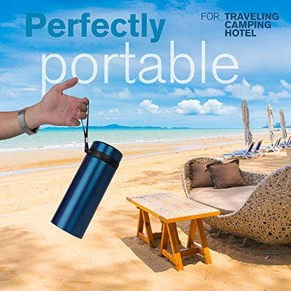 4ALLFAMILY Nomad Big 48H 1-7 Pen Insulin Cooler Travel CASE Medicine Cooler TSA Approved Box EpiPen Carry Case Medical Travel Cooler Bag Diabetic Pen Travel Hard Shell Insulina with Biogel Ice Pack - color: Blue