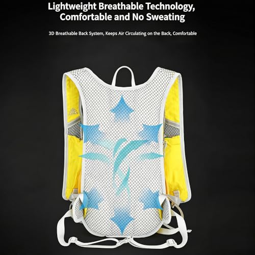 18L Lightweight Hiking Backpack, Breathable Daypack with Rain Cover, Reflective Ultralight Camping Bag for Men Women, Hydration Outlet for Outdoor Travel - color: Black