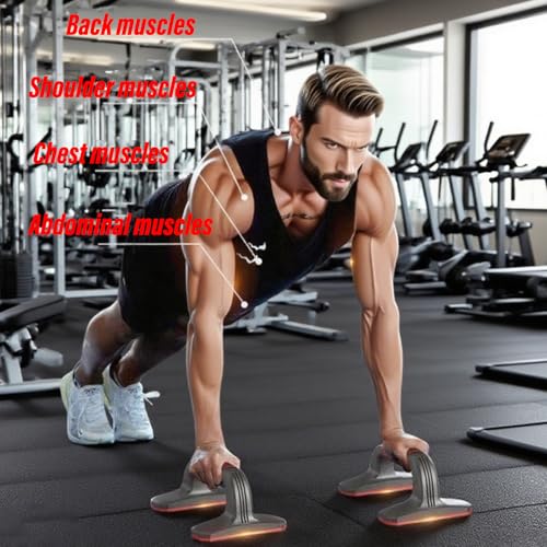 Push Up Bar Detachable Portable Lightweight Pushup Handles with Non-Slip Base & Ergonomic Grips for Home Gym Workout Chest, Arms, Abs - color: Yellow
