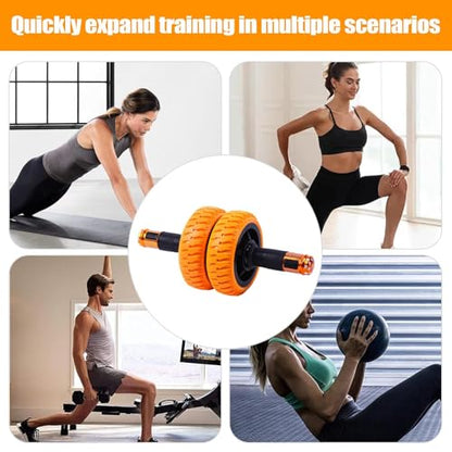 Ab Roller Wheel, With Non-Slip Design, 35x15x15cm, Core Exercise Wheel, Fitness Ab Trainer, Portable & Lightweight, For Men Women, Beginner, Fitness, Indoor,Outdoor Training