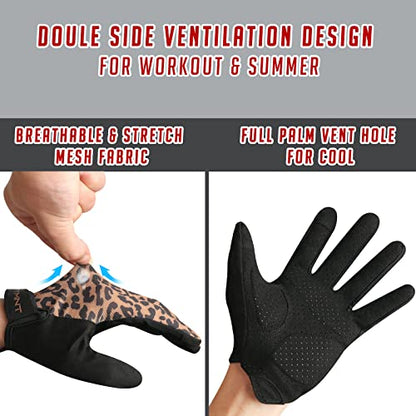 Ventilated Workout Gloves for Women Men Full Finger.Weight Lifting Gloves with Full Palm Vent & Breathable Mesh Back for Gym, Weightlifting, Fitness, Exercise,Training.Cycling - size: Small