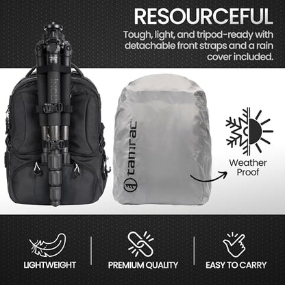 Tamrac Anvil Slim 11 Camera Backpack for Photographers DSLR Camera Bag with Laptop Compartment, Professional Photography Backpack, Camera Bag with Tripod Holder, Camera Carrying Case, Black - style: Anvil Slim 11