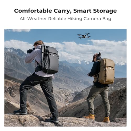 K&F Concept Camera Backpack, 30L Large Capacity Camera Bag, Waterproof DSLR Camera BackPack, Extra Large Photography Bag Backpack - color: Black, size: Large