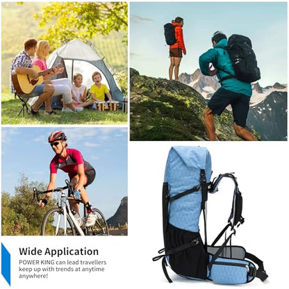 Hiking Backpack,40L to 50L Extra Large Capacity Hiking Bag,Internal Frame Camping Backpack,Upgraded X-PAC Lightweight Sport Daypack Travel Backpack Fit For Mountain Climbing Camping(Blue) - color: Blue