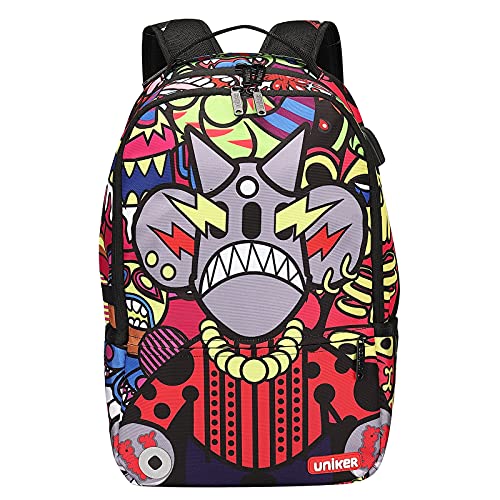 Graffiti Backpack for School, 20L Casual Daypack, Designer Laptop Backpack for 15.6 Inch Laptop - color: Graffiti
