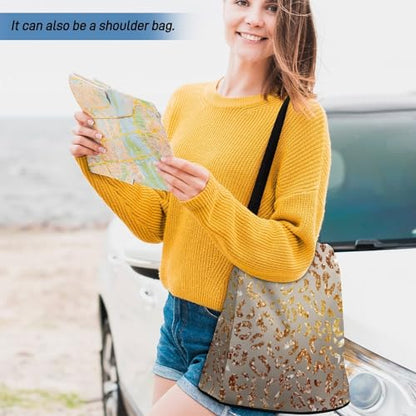 Women Fashion Backpacks Grey Gradient Leopard Print Handbags for Women Anti Theft Fashion Back Pack Shoulder Bag - color: Grey Gradient Leopard Print, size: No Custom