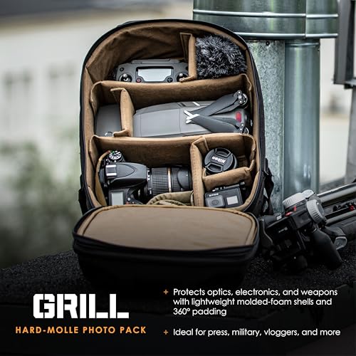 HAZARD 4 Grill Hard-Shell Photo & Drone Backpack – Modular Camera Pack, 24.1L