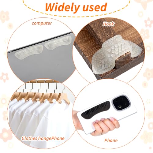 4 Pcs Shoulder Bag Strap Gripper, Non-Slip Convex Dots Purse Strap Gripper, Silicone Straps Grippers Holder Gummy for Purse Shoulder Backpack Straps (Black, Clear) - color: 2 colors