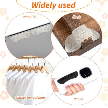 4 Pcs Shoulder Bag Strap Gripper, Non-Slip Convex Dots Purse Strap Gripper, Silicone Straps Grippers Holder Gummy for Purse Shoulder Backpack Straps (Black, Clear) - color: 2 colors