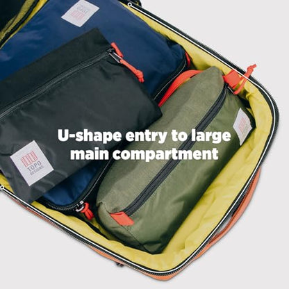 Topo Designs Global Travel Bag – 30L or 40L - Carry-On Compliant Most Airlines, Durable Travel Duffel Bag, Clam Shell Main Pocket, Laptop Sleeve, Backpack, Luggage (30L / Sea Pine) - color: Sea Pine, size: 30L