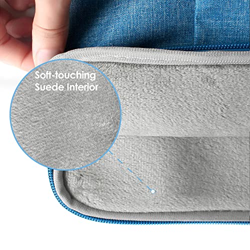 ProElife 15-Inch Laptop Sleeve Case for 2024 2023 MacBook Air 15 inch with Apple M3 M2 Chip Accessory Traveling Carrying Simple Case Water-Resistant Bag Cover for MacBook Air 15'' M3 M2 (Light Blue) - color: Light Blue