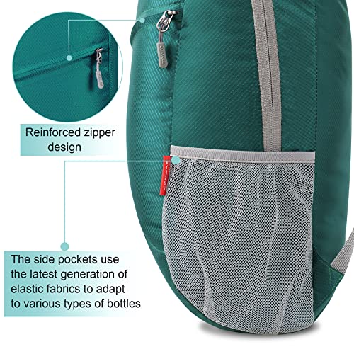 ZOMAKE Lightweight Packable Backpack 20L,Foldable Backpacks Small Daypack for Hiking Water Resistant Day Bag for Travel(Army Green) - color: Army Green