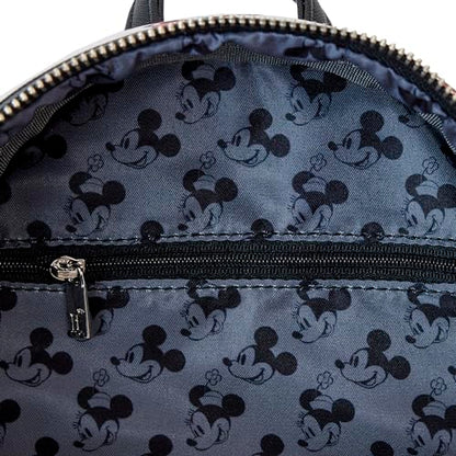 Loungefly Disney Mickey and Minnie Mouse Classic All Over Print Womens Double Strap Shoulder Bag Purse