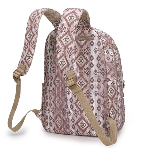 Montana West Backpack Purse for Women Western Aztec Backpack Purse Lightweight Casual Daypack for Travel - color: Light Coffee