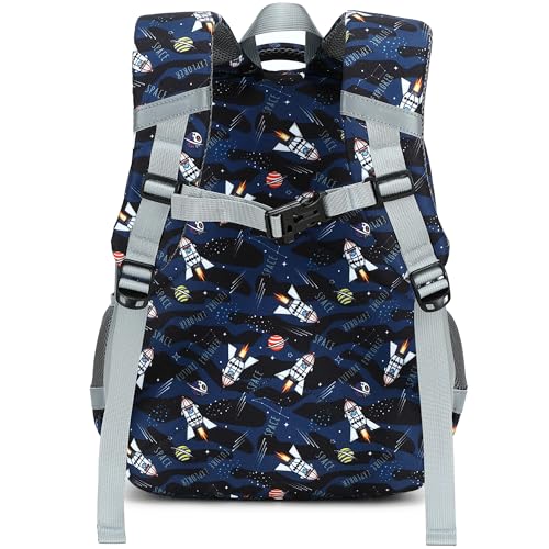 abshoo Cute Astronaut School Backpack For Boys Elementary Kindergarten Kids School Bag (Astronaut Navy Black) - color: Astronaut Black B