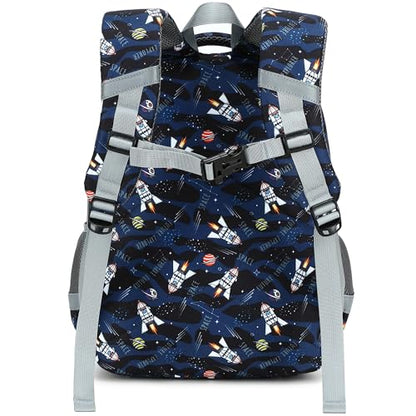 abshoo Cute Astronaut School Backpack For Boys Elementary Kindergarten Kids School Bag (Astronaut Navy Black) - color: Astronaut Black B