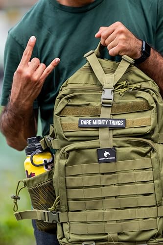 AMERICANPHOENIX 45L Elite Tactical Backpack | 3X Stronger Work & Military Backpack | Water Resistant and Heavy Duty | 3 Day MOLLE Bug Out Bag (Olive Green) - color: Olive Green