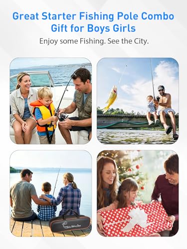 Fishing Pole Kit, Carbon Fiber Telescopic Fishing Rod and Reel Combo with Spinning Reel, Line, Bionic Bait, Hooks and Carrier Bag, Fishing Gear Set for Beginner Adults - size: Kids 5.25ft/1.6m
