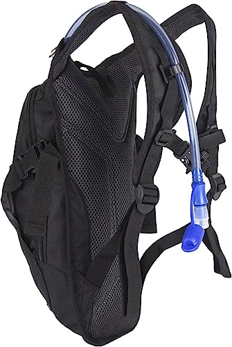 Zavothy Hydration Backpack with 2L Hydration Bladder Water Backpack for Hiking Hydration Pack for Running Cycling Hiking - color: Black