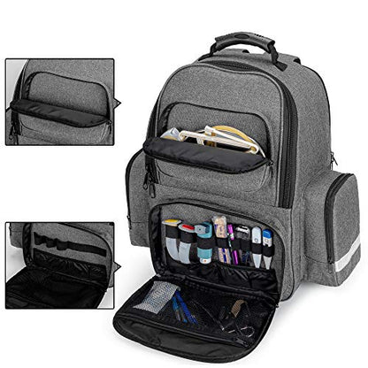 Trunab First Responder Bag Trauma Backpack Empty, Medical Emergency Kits Storage Jump Bag Pack for EMT, EMS, Police, Firefighters, Safety Officers - Patented Design Grey | Medical Emergency Kits Storage, Jump Bag Pack, For EMT, EMS, Police, Firefighters,
