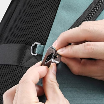 Travelon Anti-Theft Metro Backpack with RFID blocking pouch/NEW HARDWARE - color: Slate Blue/New Hardware